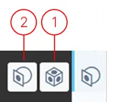 Project clipping tools menu with box and plane clipping options